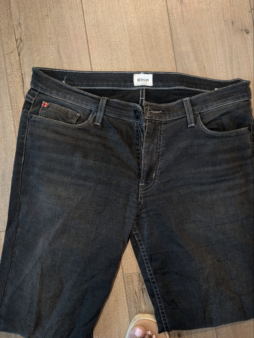 Hudson Jeans Krista Black Slim Jeans